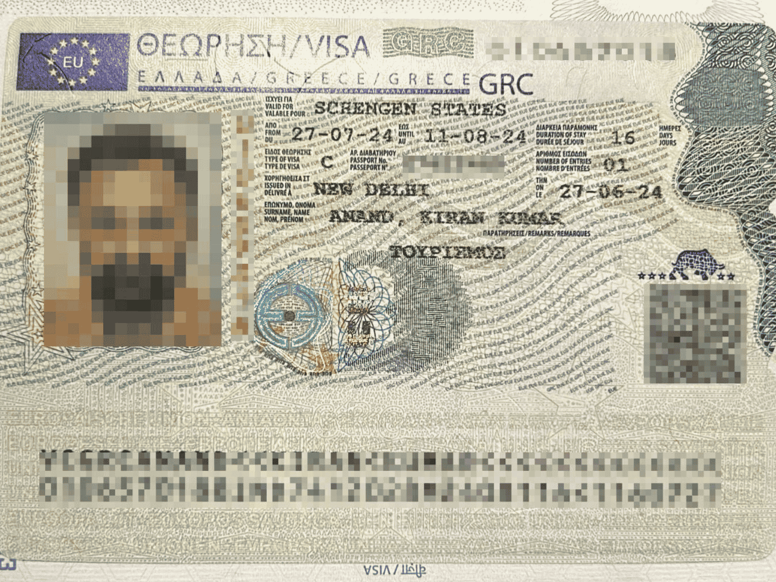 Family Approved! Greece Tourist Visas